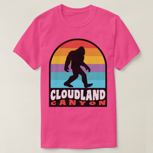 クラウドランドキャニオン州パークジョージアハイキング Tシャツ (デザイン正面)