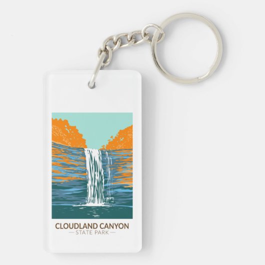 クラウドランドキャニオン州パークジョージアヴィンテージ キーホルダー (裏面)