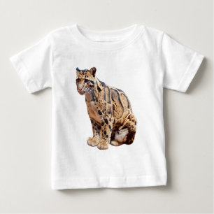 クラウドリープドの写真 ジャングル 大型ネコ科動物   ベビーTシャツ