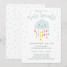 クラウドレインドロップスレインボーニュートラルベビースプリンクル