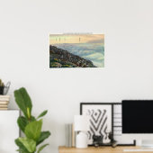 クラウド上のその他のAdirondack Mtsの表示 ポスター (ホームオフィス)