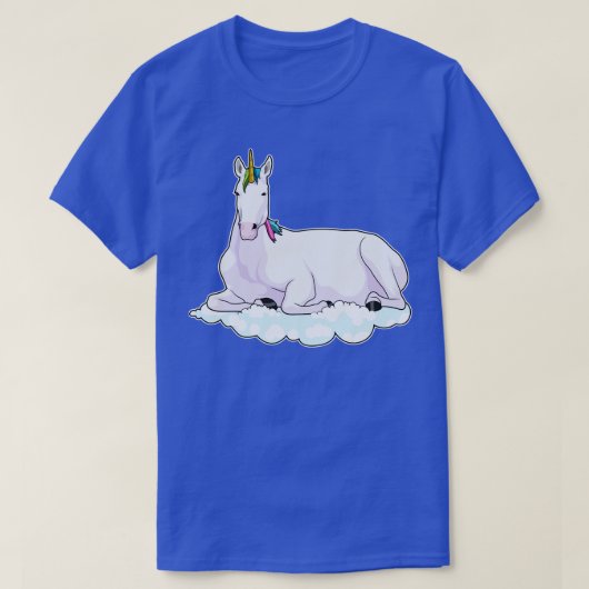 クラウド上のユニコーン Tシャツ (デザイン正面)