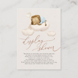 クラウド上のライオン表示シャワーエンクロージャカード エンクロージャーカード