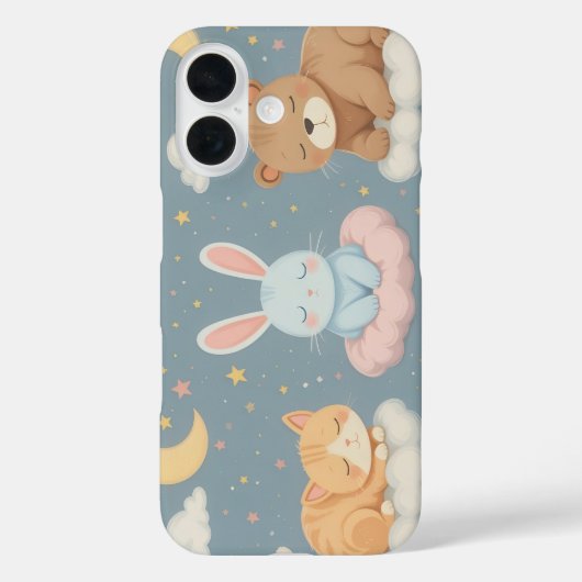 クラウド上の動物iPhone/iPadケース Case-Mate iPhoneケース (裏面)