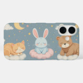 クラウド上の動物iPhone/iPadケース Case-Mate iPhoneケース (裏面 (横))