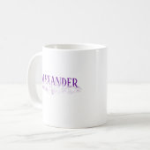 クラウド上の名前Unicorn mug コーヒーマグカップ (正面左)