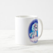 クラウド上の名前Unicorn mug コーヒーマグカップ (正面右)