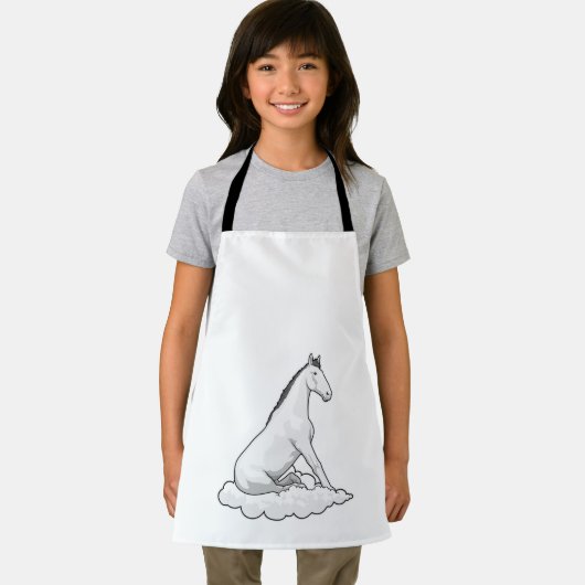 クラウド上の馬 エプロン (インサイチュ)