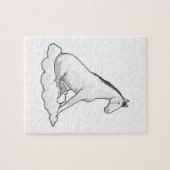 クラウド上の馬 ジグソーパズル (横)