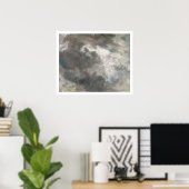 クラウド勉強, 1821 (紙上の油が紙上に配置 ポスター (ホームオフィス)