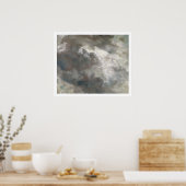 クラウド勉強, 1821 (紙上の油が紙上に配置 ポスター (キッチン)