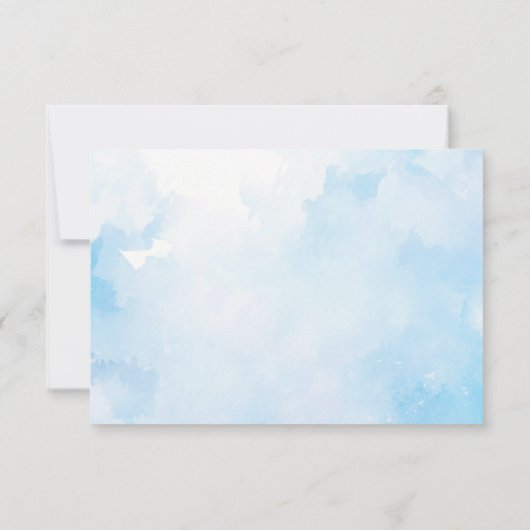 クラウド悔やみや弔慰サンキューカード ノートカード (裏面)