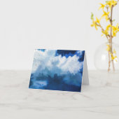 クラウド抽象芸術 カード (黄色い花)