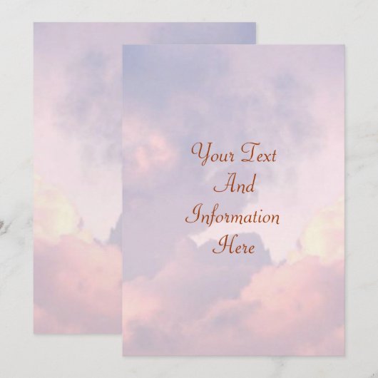 クラウド招待状 招待状 (正面/裏面)