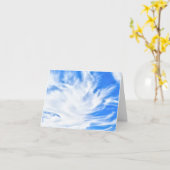 クラウド空白の抽象芸術カード カード (黄色い花)