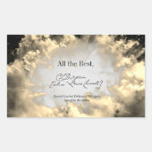 クラウド署名作家蔵書票テンプレート 長方形シール (正面)