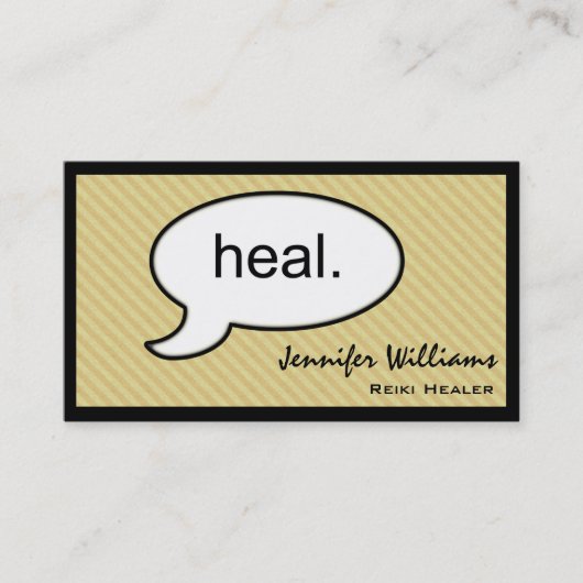 クラウド考えヒーリング霊気Heal Business Card 名刺 (正面)