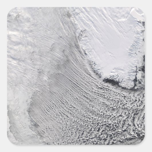 クラウド通りズインザラブラドール海 スクエアシール (正面)