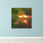 クラウド顔 キャンバスプリント (インサイチュ (ウッドフロア))