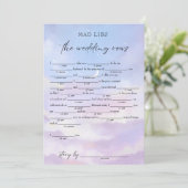 クラウド９のウェディングヴァウズ ブライダル リブス ゲーム 招待状 (スタンド正面)