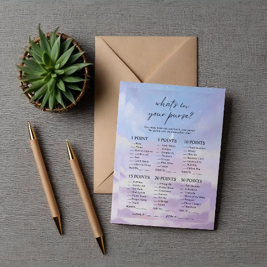 クラウド9あなたの財布のブライダルシャワーゲーム 招待状