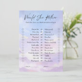 クラウド9は彼女はむしろブライダルシャワーのゲームカード 招待状 (スタンド正面)