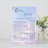 クラウド9ゲームカードの上または下のブライダルシャワー (スタンド正面)