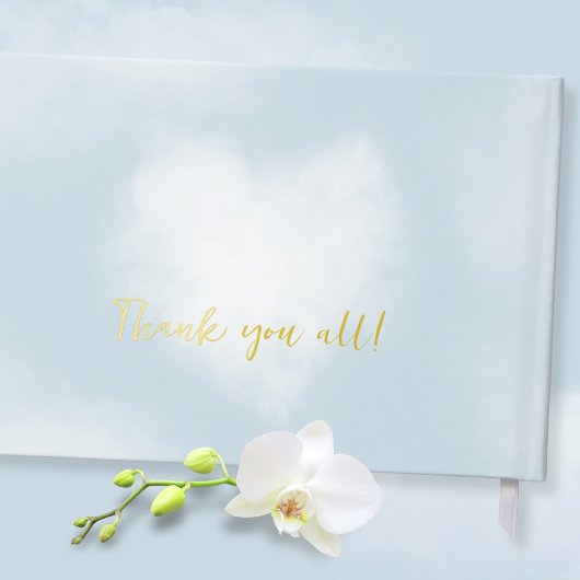 クラウド9スクリプトブルーベビーエレガントシャワーを使用している ゲストブック