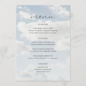 クラウド9テーマクラウド9ブライダルシャワーバーメニュー メニュー (正面)