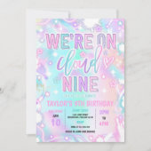 クラウド9ネオングロー9th誕生日パーティーに参加 招待状 (正面)