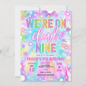 クラウド9ネオングロー9th誕生日パーティーに参加 招待状 (正面)