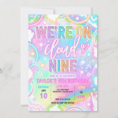 クラウド9ネオングロー9th誕生日パーティーに参加 招待状 (正面)