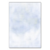 クラウド9パステルブルーシックブライダルシャワー座席表 テーブルナンバー (裏面)