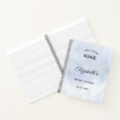 クラウド9パステルブルースカイブライダルシャワーギフトリスト ノートブック (内部)