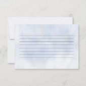 クラウド9パステルブルースカイブライダルシャワーレシピカード (裏面)