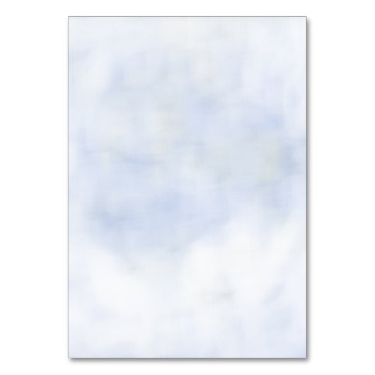 クラウド9パステルブルースカイブライダルシャワー座席表 テーブルナンバー (裏面)