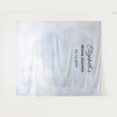 クラウド9パステルブルースカイブライダルシャワー背景 タペストリー (正面(横))