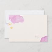 クラウド9ピンクサンキューカード サンキューカード (裏面)