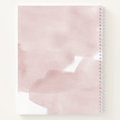 クラウド9ピンクスカイガールベビーシャワーゲストブック ノートブック (裏面)