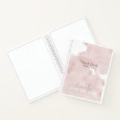 クラウド9ピンクスカイガールベビーシャワーゲストブック ノートブック (内部)