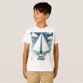 クラウド9フライキッズスカイジョイ飛行機1日の誕生日 Tシャツ (正面フル)