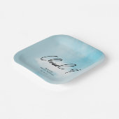 クラウド9ブライダルシャワーテーマミニマリストデコレーション ペーパープレート (傾斜あり)