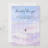 クラウド9ブライダルシャワービンゴゲームカード 招待状 (正面)