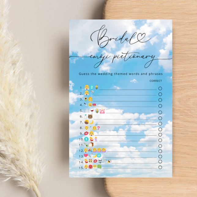 クラウド9ブライダルシャワー絵文字ゲーム (クリエイターアップロード済み)
