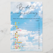 クラウド9ブライダルシャワー絵文字ゲーム (正面)