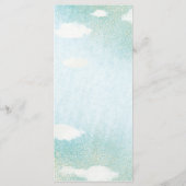 クラウド9ブルーアンドホワイトドリーミーブライダルシャワー メニュー (裏面)