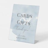 クラウド9ブルースカイボーイベビーシャワーカード&ギフト 台座サイン (正面)