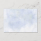 クラウド9ブルーディスプレイブライダルシャワーエンクロージャカード エンクロージャーカード (裏面)