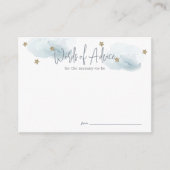 クラウド9ブルーベビーシャワーアドバイス エンクロージャーカード (正面)