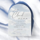 クラウド9ベビーシャワーアーチ 招待状